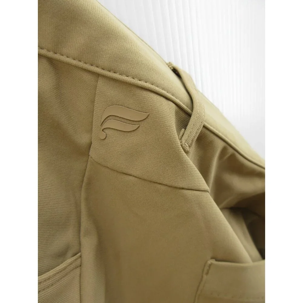 Fabletics Pants 40X26 Tan Performance Golf Commuter Travel Tech Logo